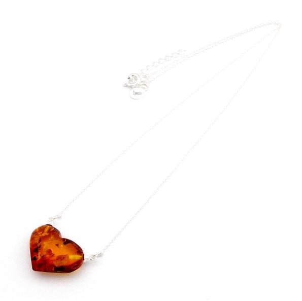 Amber Heart Necklace