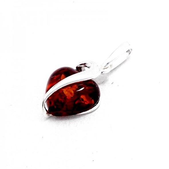 Amber Heart Pendant