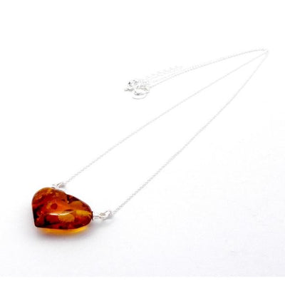 Amber Heart Necklace